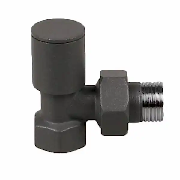 1/2 Antrasit Köşe Radyatör Vanası