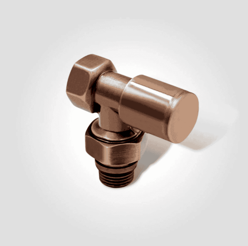 1/2 Bakır Eskitme Köşe Radyatör Vanası