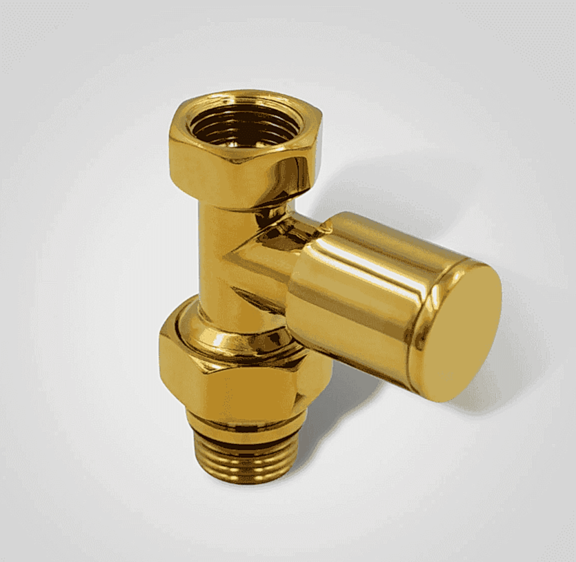 1/2 EDP Sarı Düz Radyatör Vanası (MV-OM)