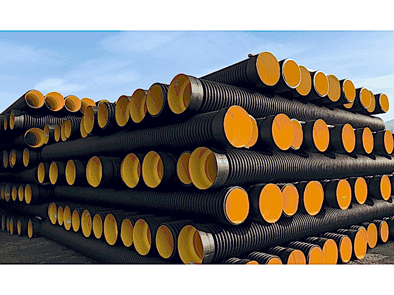  800 mm SN4 KORUGE BORU MAVİ