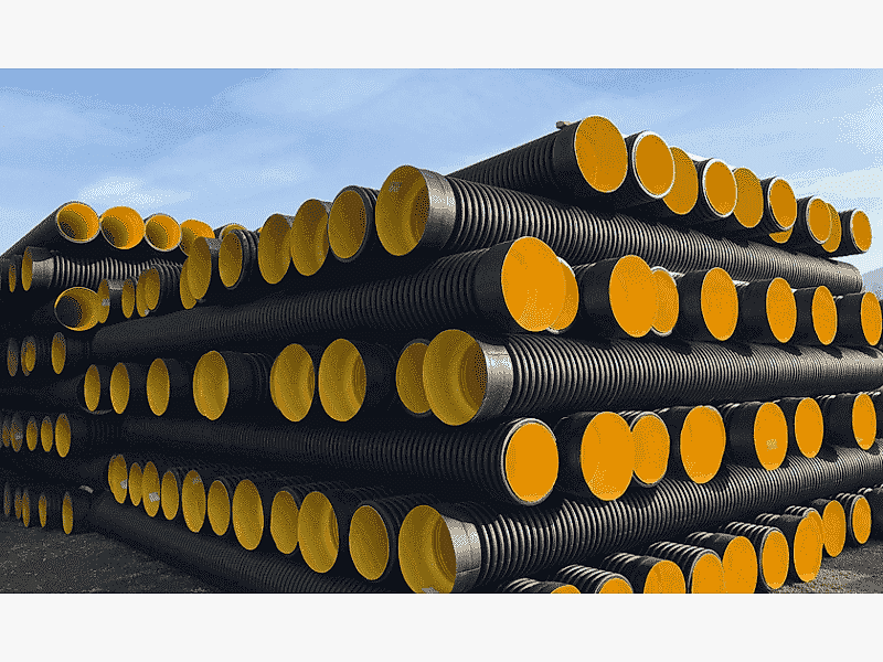 150 mm SN4 KORUGE BORU MAVİ