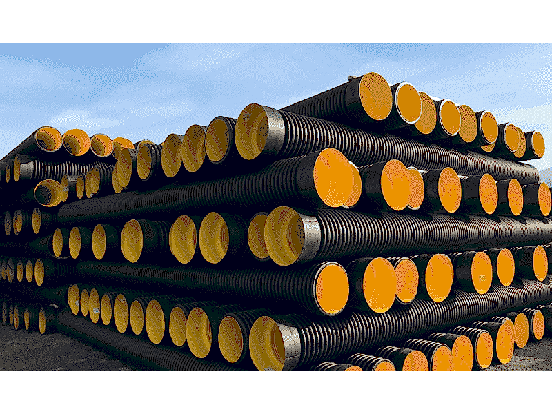 300 mm SN4 KORUGE BORU MAVİ