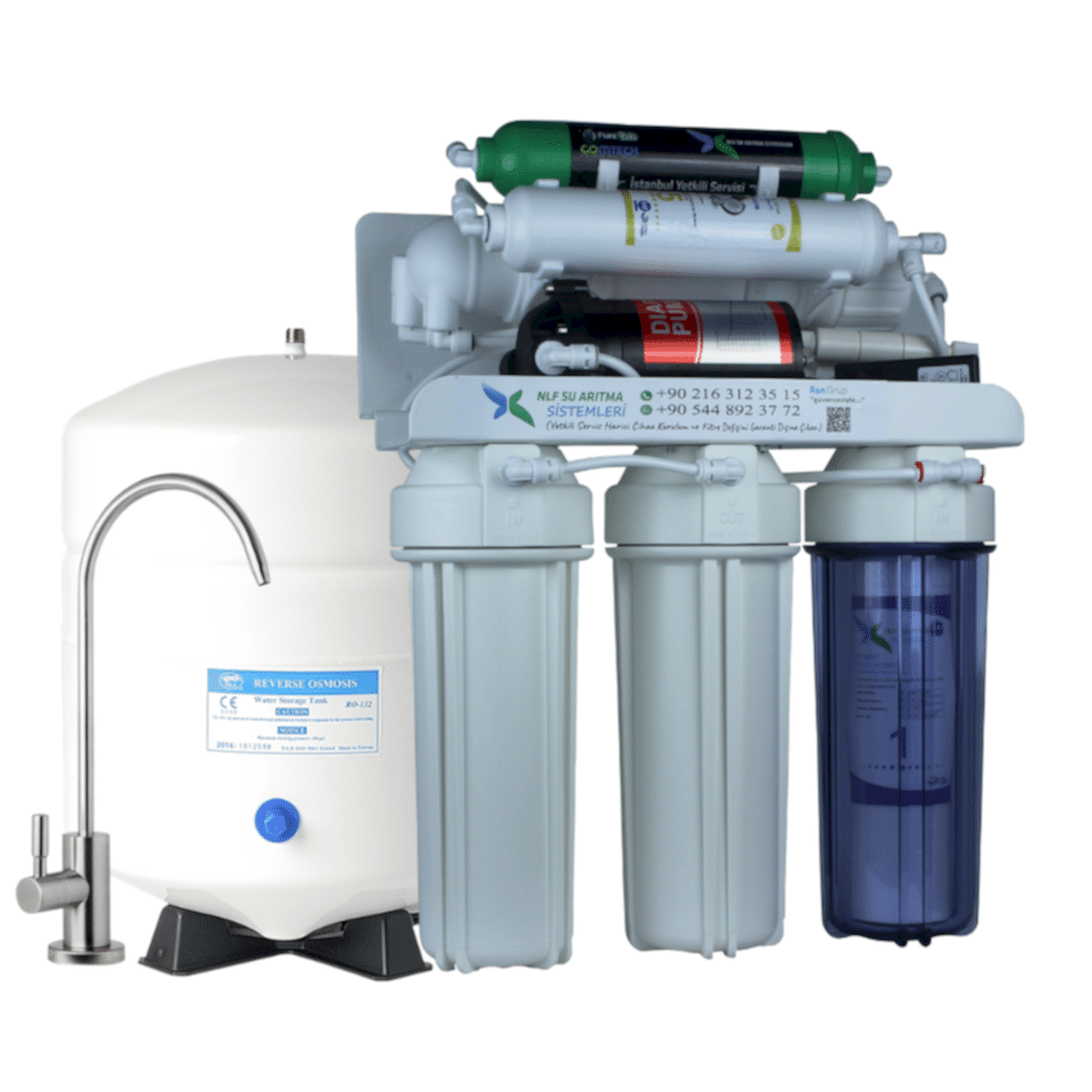 NLF Gold Plus 6 Aşamalı Pompalı Tezgah Altı Su Arıtma Cihazı